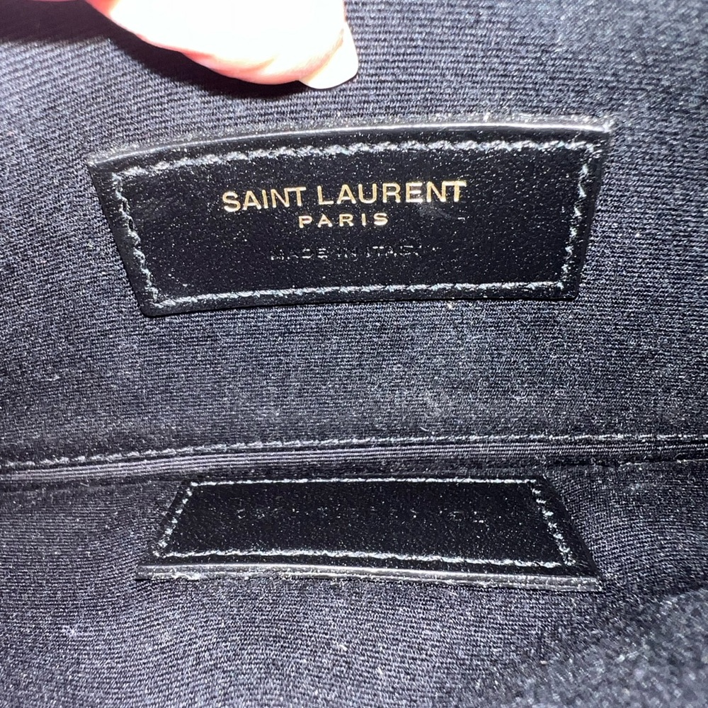 Beige YSL monogram clutch / crossbody bag - Picture 10 of 11